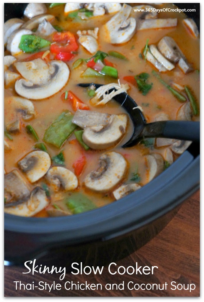 healthy version of your favorite thai soup! This recipe is loaded with thai flavor without all the calories!
