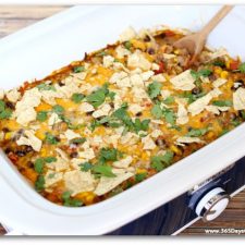 slow cooker taco casserole