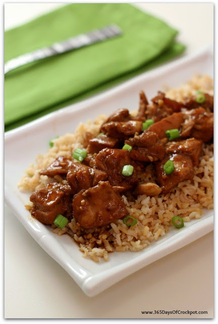 Slow Cooker General Tso's Chicken (light and gluten free)