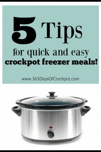 5 Tips for Quick and Easy Crockpot Freezer Meals (+video)