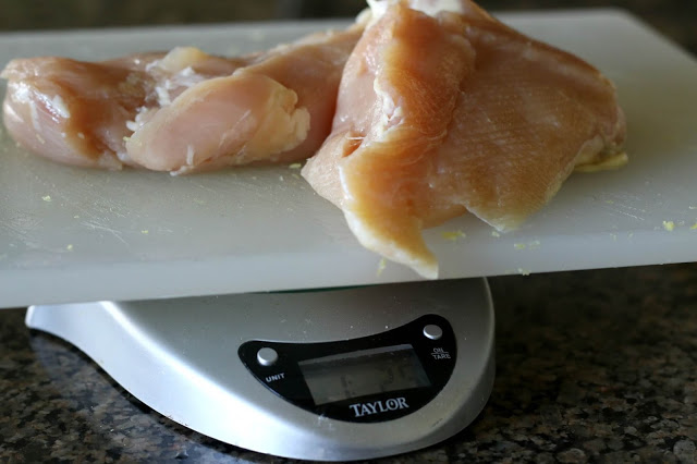 one pound of chicken breasts