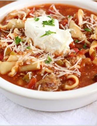 Instant Pot Lasagna Soup