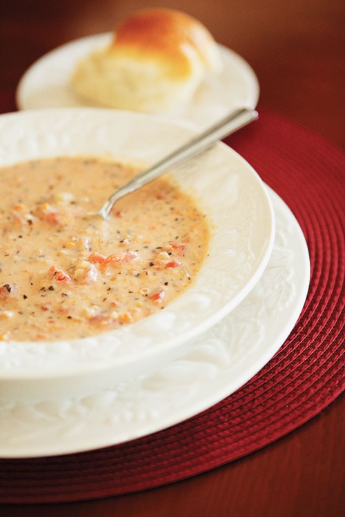 slow cooker tomato basil parmesan soup--most popular slow cooker recipes