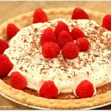 Chocolate Raspberry Silk Pie
