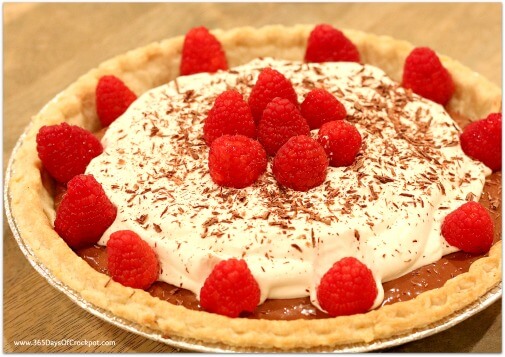 Thanksgiving dessert idea--raspberry chocolate pie