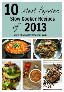 10 Most Popular Slow Cooker Recipes of 2013 from 365DaysOfCrockpot.com  #slowcooker #crockpot