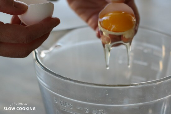 separating an egg white