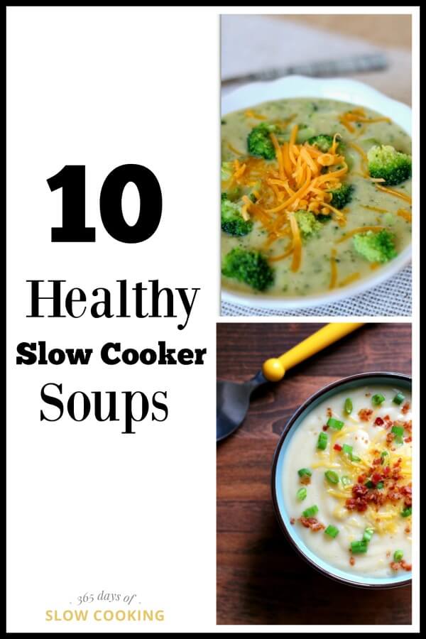 10 healthy slow cooker soup recipes that don't taste healthy! Are you wanting to eat healthy without the sacrifice of taste? Try these 10 easy slow cooker soup recipes that are also quite healthy.