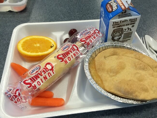 School Lunch Chicken Pot Pie