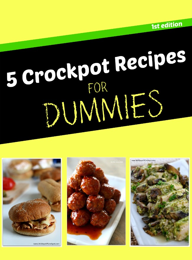 5 crockpot recipes for dinner this week. So easy anyone can do it.