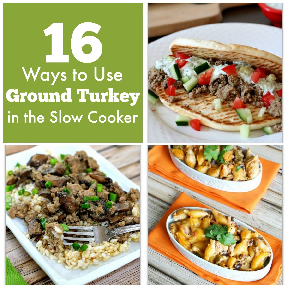 16 recipes and ideas of ways to use ground turkey in the crockpot