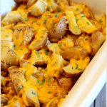 Crockpot cheesy potatoes and chives recipe