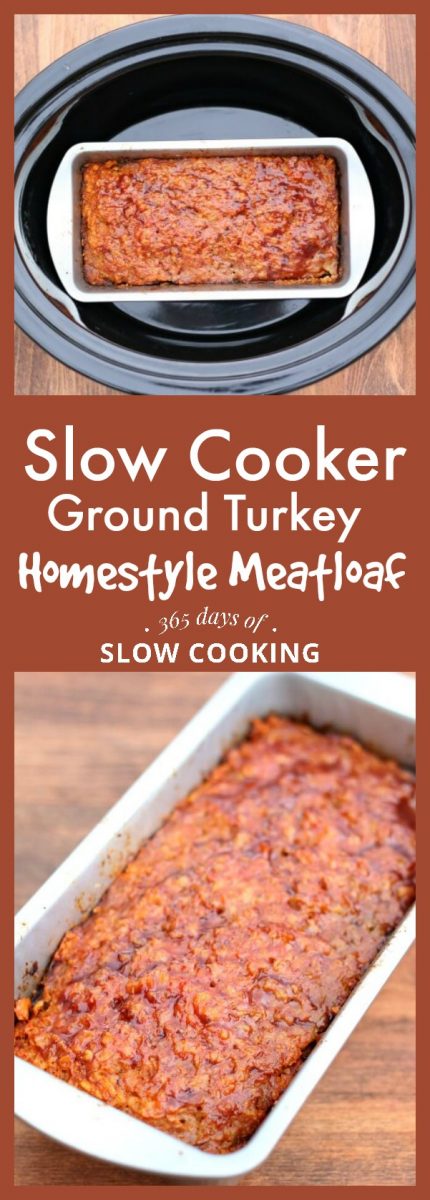 slow cooker ground turkey homestyle meatloaf recipe