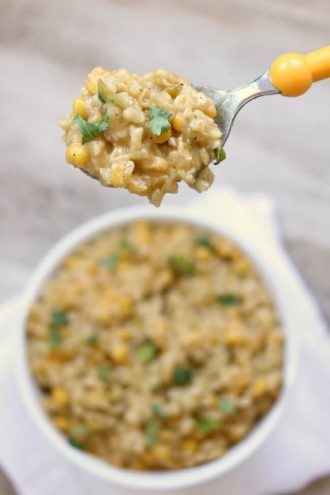 Crockpot Cheesy Enchilada Rice