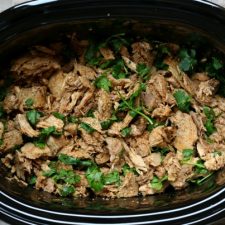 Slow Cooker Cilantro Lime Shredded Pork