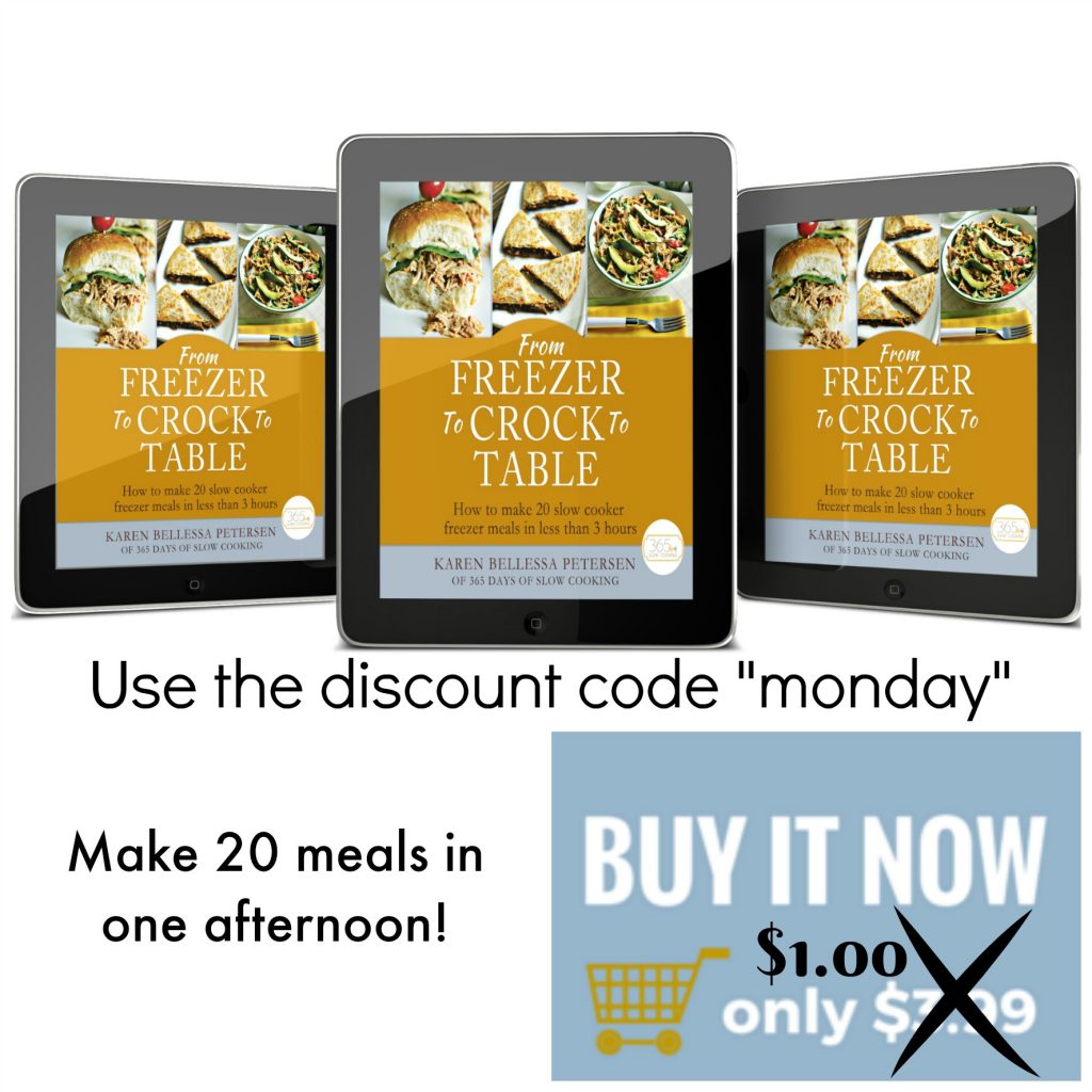 from freezer to crock to table cyber monday deal