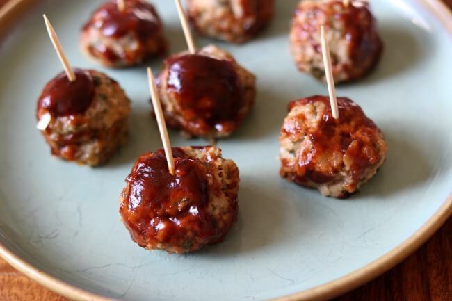 Slow Cooker Homemade Cocktail Meatballs: tender, bite-sized meatballs made at home in your slow cooker. These meatballs are like the ones you buy at the grocery store in the frozen section except you know exactly what's going in them. Make these meatballs with ground turkey, chicken, beef or pork...you choose!