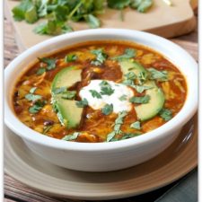 Instant Pot Chicken Enchilada Soup