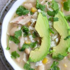 Slow Cooker Healthy White Turkey Chili