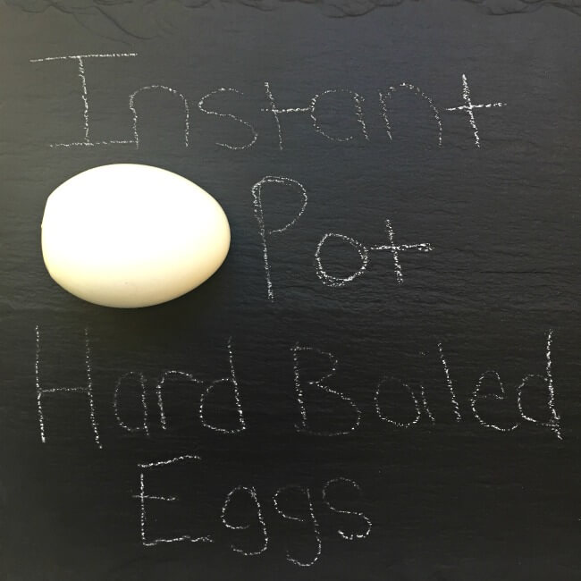Instant Pot Hard Boiled Eggs Recipe--easy to peel hard boiled eggs without the gray ring around the yolk, made in your pressure cooker in a total time of 26 minutes. 
