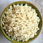 Instant Pot Brown Rice Recipe--perfectly cooked brown rice without any fuss made in your pressure cooker in a total of 40 minutes.