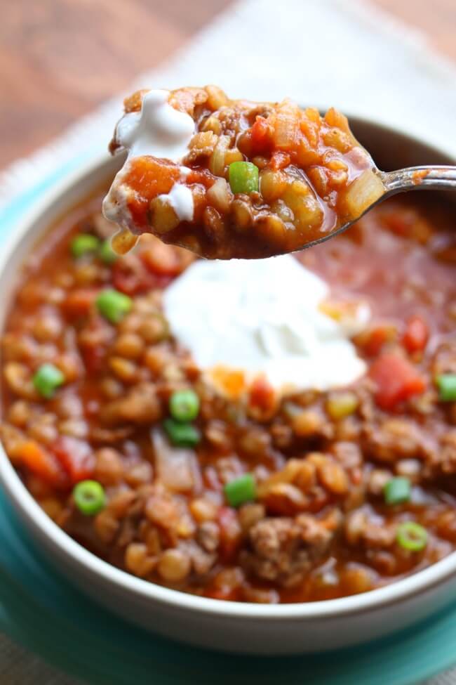 Instant Pot Ground Turkey Lentil Chili 365 Days Of Slow Cooking And Pressure Cooking
