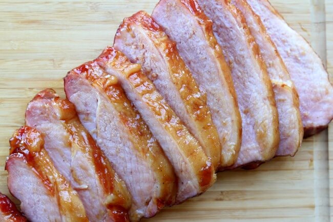 Instant Pot Brown Sugar Carving Ham--deliciously moist carving ham that is warmed in your electric pressure cooker in just a few minutes. 