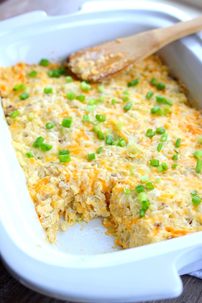 slow cooker hashbrown casserole