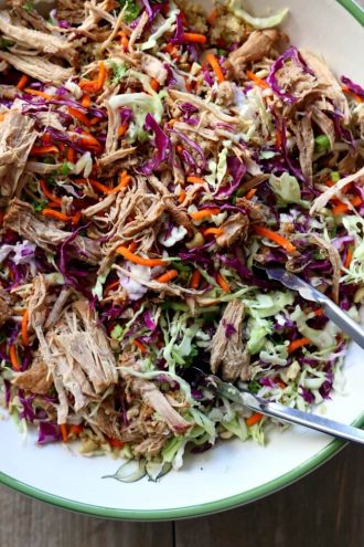 Slow Cooker Chopped Chinese Pork Salad