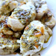 Basil Kumquat Chicken with Purple Cauliflower Mash