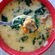 Instant Pot Parmesan Sausage Kale Soup