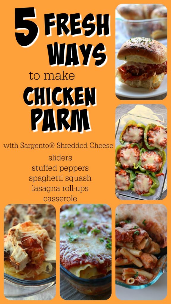 5 Ways to make Chicken Parmesan—chicken parmesan is amazing in it of itself, but today we’re getting crazy and making it even better. I’ll be sharing with you 5 different and creative ways to make chicken parmesan at your house.