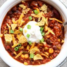 Slow Cooker Turkey Chili