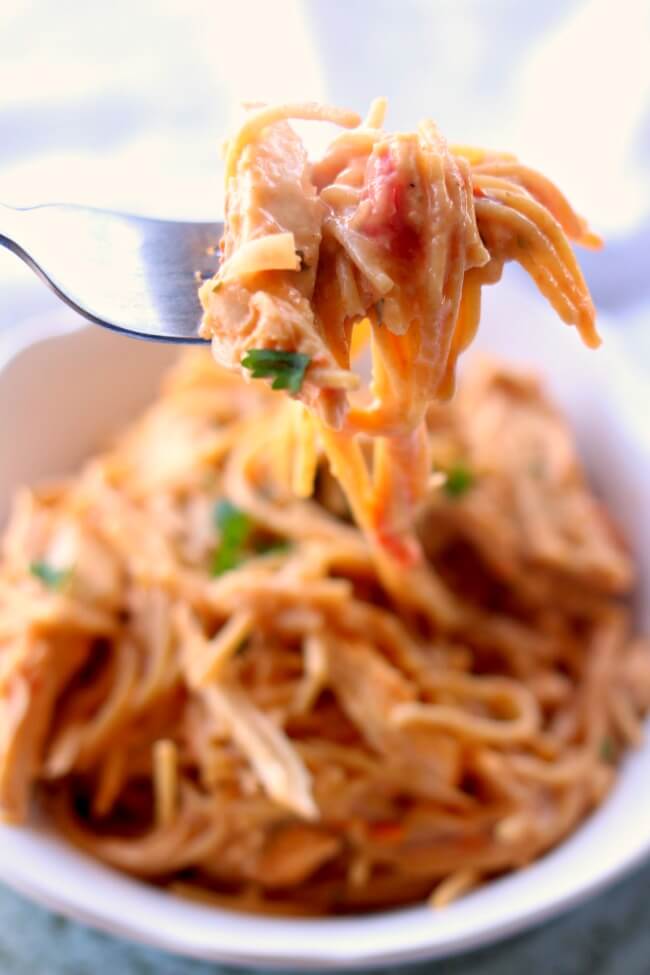 Slow Cooker Chicken Spaghetti 365 Days Of Slow Cooking And Pressure Cooking