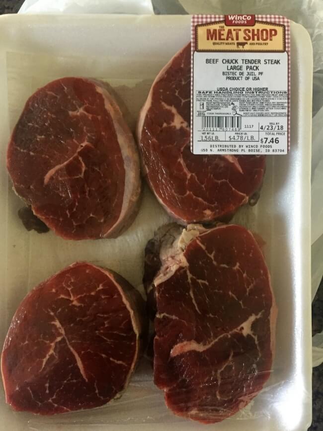 steaks from winco