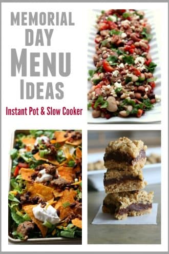 Memorial Day Menu