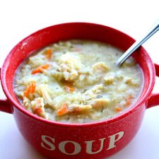 Instant Pot Chicken Lemon Orzo Soup