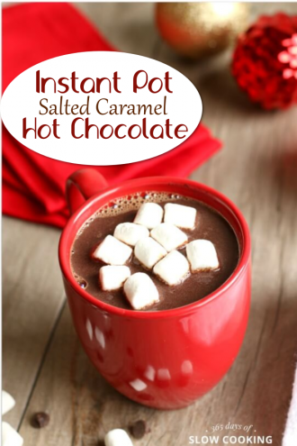 Instant Pot Salted Caramel Hot Chocolate
