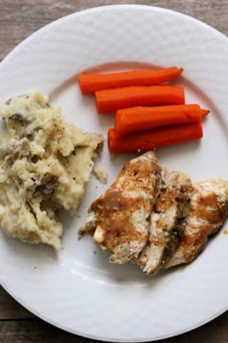 Slow Cooker Chicken and Mashed Potatoes