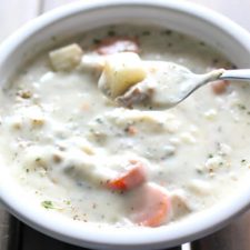 Instant Pot Creamy Potato Hamburger Soup