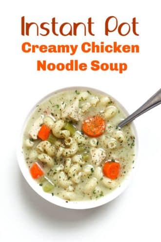 Instant Pot Creamy Chicken Noodle Soup