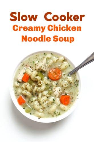 Slow Cooker Creamy Chicken Noodle Soup