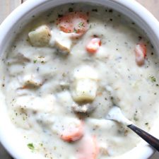 Slow Cooker Creamy Potato Hamburger Soup