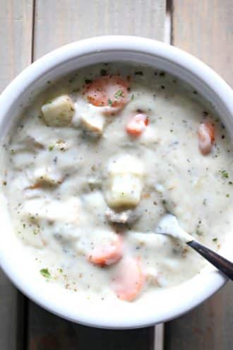 Slow Cooker Creamy Potato Hamburger Soup