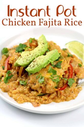Instant Pot Chicken Fajita Rice