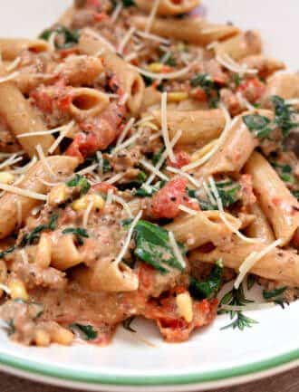 Instant Pot Creamy Beef and Penne