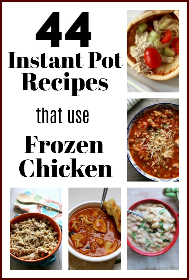 Sometimes you have a bag of frozen chicken in your freezer and only a few minutes to cook dinner. Don't worry! The Instant Pot will save the day. Here are 44 recipes you can make in the Instant Pot with frozen chicken breasts. ﻿