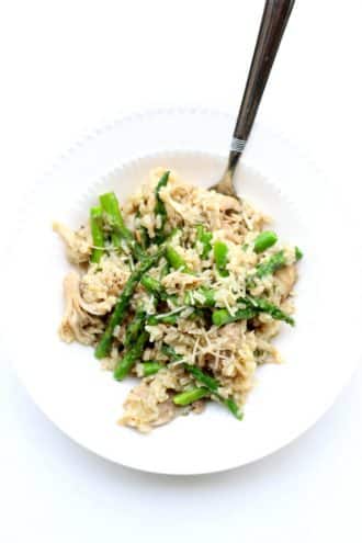 Slow Cooker Garlic Rice and Chicken