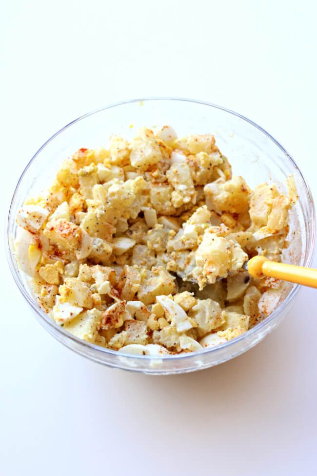 Need to make potato salad for a potluck or barbecue? I have the best Instant Pot potato salad trick for you! It's so easy and it's fast. 