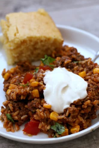 Instant Pot Cheesy Taco Rice